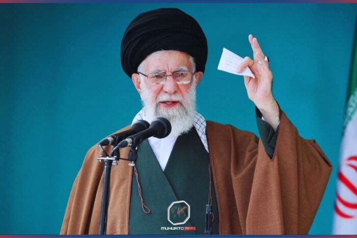 দেশদ্রোহীদের মেরুদণ্ড ভেঙে দেওয়ার ঘোষণা খামেনির