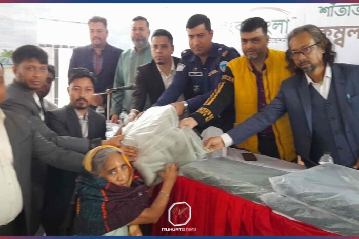 নোয়াখালীতে শীতার্তদের জন্য লংকাবাংলা ফাউন্ডেশনের কম্বল উপহার  