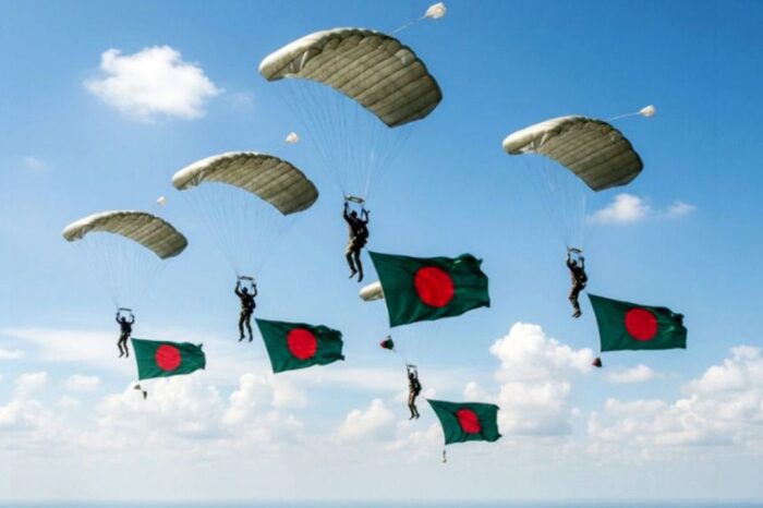 বিজয় দিবসের পতাকাসহ প্যারাশুট জাম্প ঠাঁই পেয়েছে গিনেস বুকে