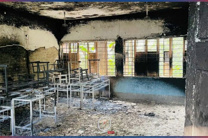 নেত্রকোণায় চারটি ভোটকেন্দ্রে আগুন দিয়েছে দুর্বৃত্তরা