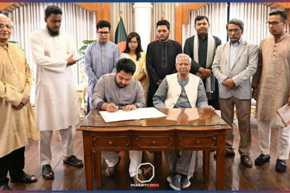 জুলাই সনদে স্বাক্ষর করায় এনসিপিকে ধন্যবাদ জানালেন প্রধান উপদেষ্টা