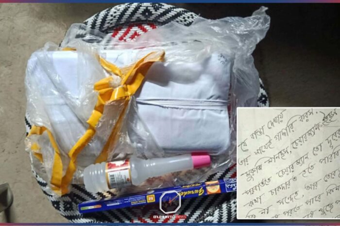 চিরকুটে ‘কাফন ছাড়া দাফন দিমু’, চেয়ারম্যানের বাড়িতে ককটেল হামলা