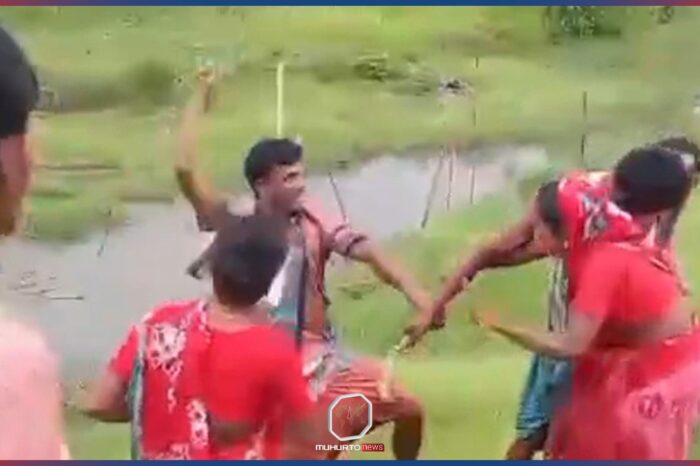 পাওনা টাকা চাওয়ায় দম্পতিকে প্রকাশ্যে পিটালো যুবদল নেতা