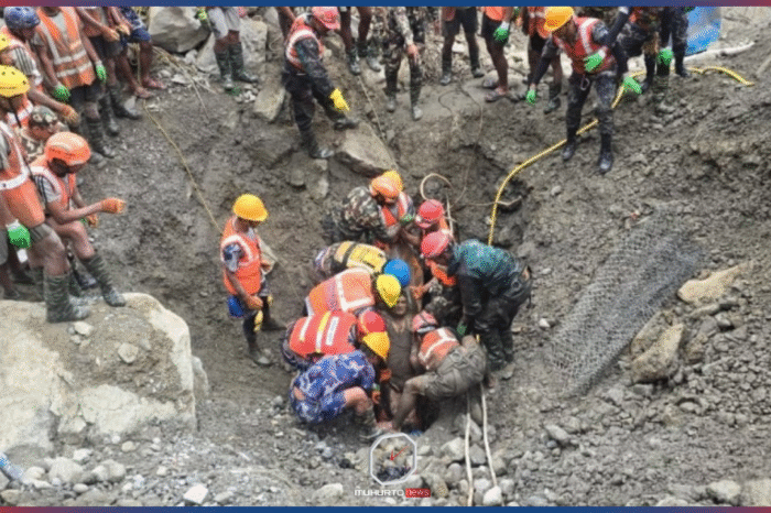 নেপালে বন্যার নয়দিন পর জলবিদ্যুৎ প্রকল্পের সুড়ঙ্গ থেকে দুজনকে জীবিত উদ্ধার